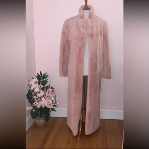 NWT Faux Fur Light Pink Coat